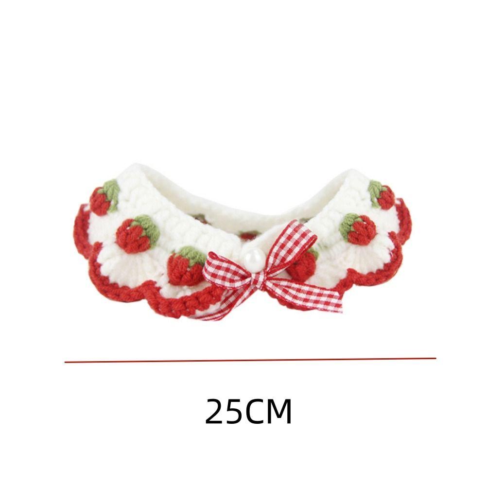 Cotton Scarf Set Adjustable Collar Pet Outfit Cute Breakaway Kitten Collar  Cat