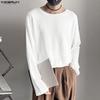 Spring Men Long Sleeve Semi-Sheer Stretch T-shirts Tops Undershirts