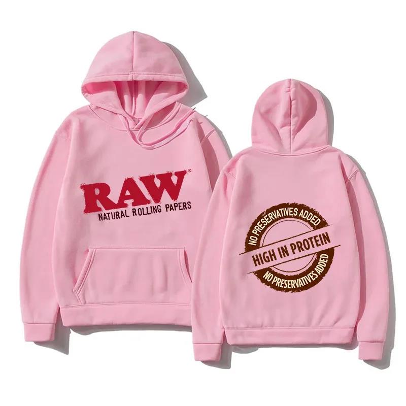 2024 Осень RAW Печатный Модный Мужской Худи Мужская Толстовка Харадзюку Хип-Хоп Повседневный Женский Худи Высококачественный Пуловер Топ