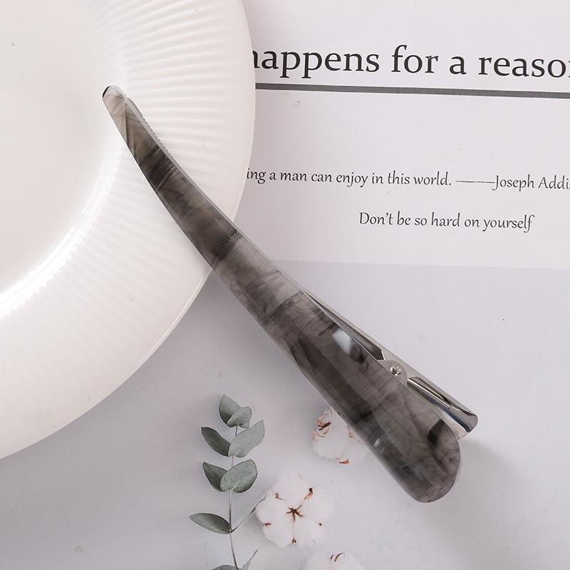 Заколка для волос из ацетата с блестками в корейском стиле для шикарных причесок - Большая акриловая заколка для элегантных причесок