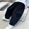 Брюки для мальчиков, повседневные рабочие брюки, весенне-осенняя детская мода для больших мальчиков, свободные брюки, модные брюки до щиколотки