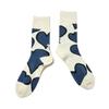 ChicStocks Snoopy Goods Snoopy Gift Socks Socks Made In Japan Line Heart Ivory X [CHICSTOCKS] <Official> Men's Women's (L, Cobalt)