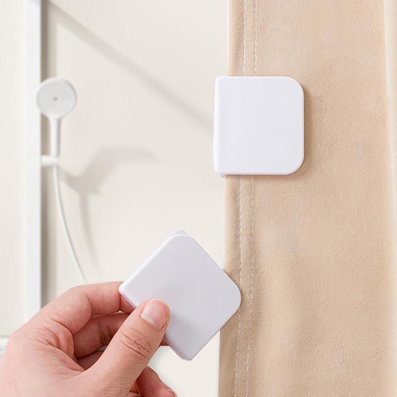 2 шт. Зажимы для штор для душа с защитой от брызг, фиксированные зажимы, защита для ванной, домашняя ванная комната, домашний сад, ванна, крючки для штор для душа