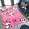 3DMy Melody cartoon art rug, suitable for bedrooms, living rooms, sofas, doormats, and other home decorations. Large size,