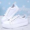 Women Sneakers  Fashion Breathble Vulcanized Shoes Pu Leather Platform Shoes White Lace Up Casual Shoes Zapatos Mujer