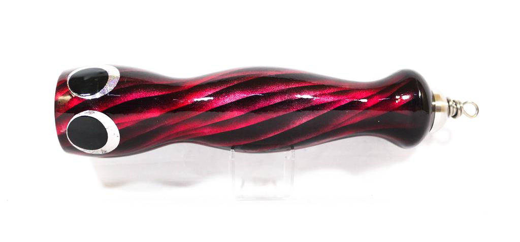 Распродажа Деревянная хлопушка желе плавающая 220 мм 140 граммов полосатая пурпурная (1069)