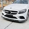 Сплиттер губы переднего бампера для Mercedes Benz C Class W205 C205 S205 C160 C180 C200 C260 C300 C350e C450 AMG 2019-2021 Обвес