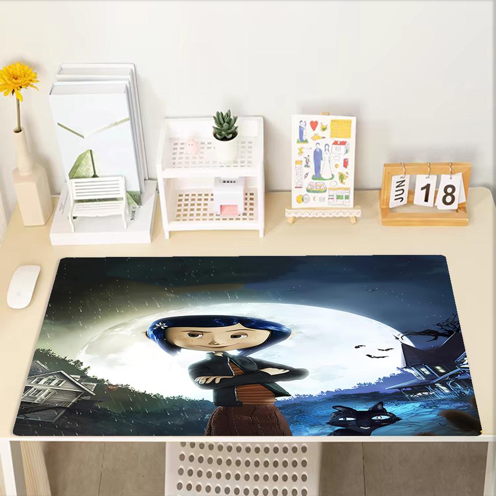 Coraline Theme Mouse Pad, Non Slip Rubber Base, Multifunctional Office & Home Decor, Perfect for Workspace Personalization.
