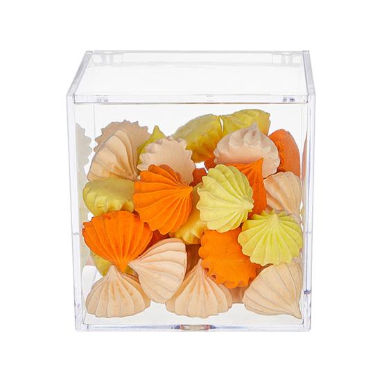 Прозрачные акриловые коробки, маленькие квадратные кубические контейнеры с крышкой, пластиковый органайзер для хранения конфет, таблеток, крошечных ювелирных изделий