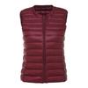 2024 Women's Korean Style Lightweight Sleeveless Down Vest, Plus Size Round Neck Short Winter Jacket