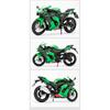 1/12 Kawasaki Ninja ZX-10R Heavy Locomoti Alloy Motorcycle Model Cross-country Racing Motorcycle Model Sound Light Kids Toy Gift
