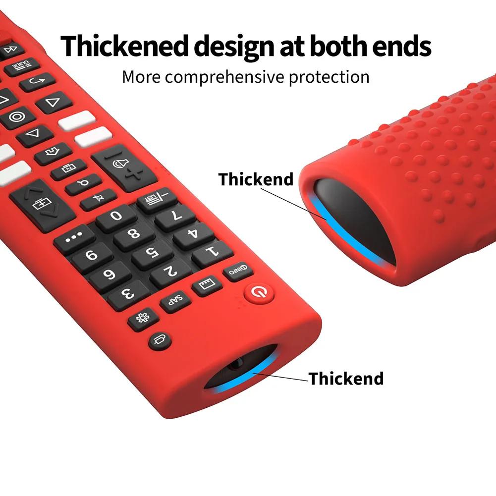 Силиконовый защитный чехол Противоскользящий силиконовый чехол Защитная накладка Ударопрочный чехол для пульта дистанционного управления телевизора для LG-TV-Remote AKB75095307