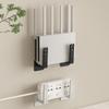 2/1PCS Wireless Wifi Router Rack Wall-mounted Storage Box Socket Strip Holder Bracket Punch-free Bracket
