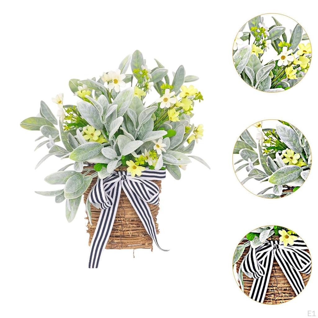 Дверной висячий венок-корзина весна-лето декоративное украшение для фермерского дома, вечеринки,