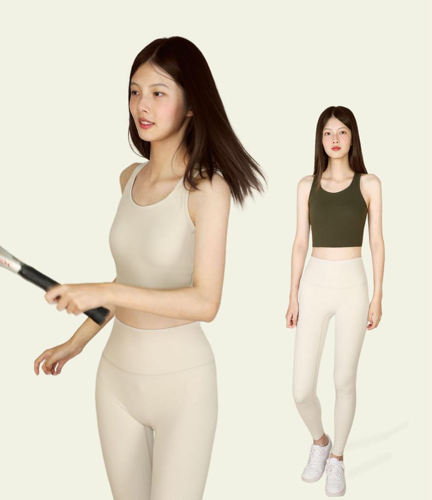 Qiaoyi High-Strength Shockproof Sports Bra for Running & Fitness - Fixed Cup Design for Large Chest