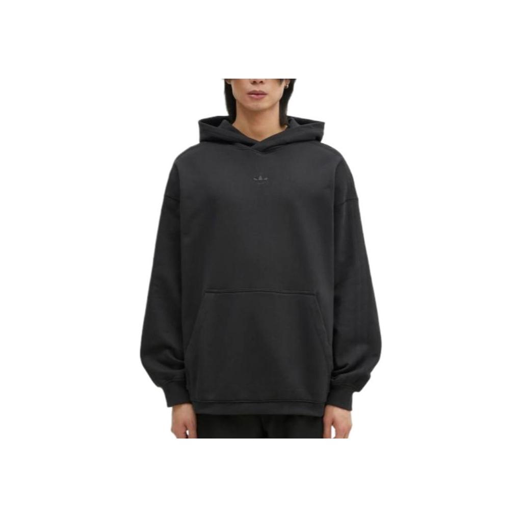 Adidas Essentials Hooded Loose Casual Comfortable Sweatshirt Men Sweatshirt Black JC9572