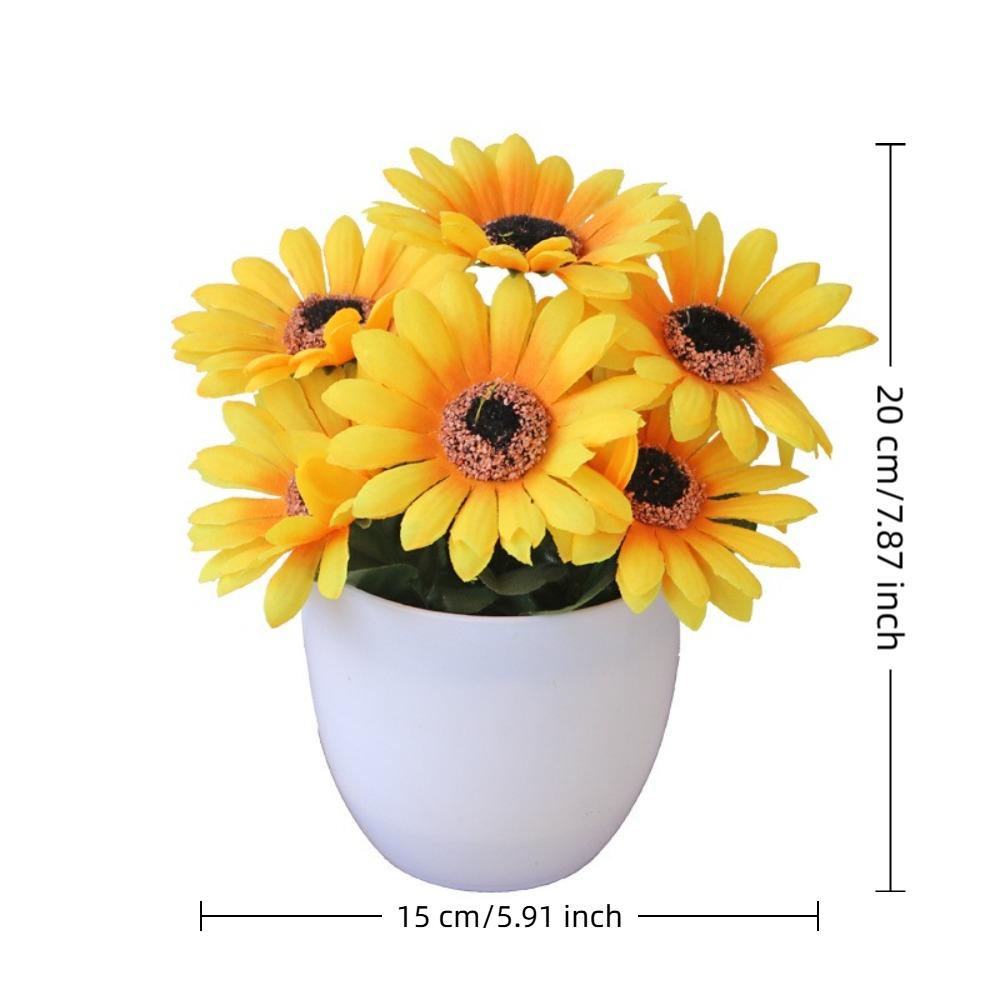 Rose Artificial Potted Plant Plastic False Plants Ornament Potted Plant  Wedding Arrangement