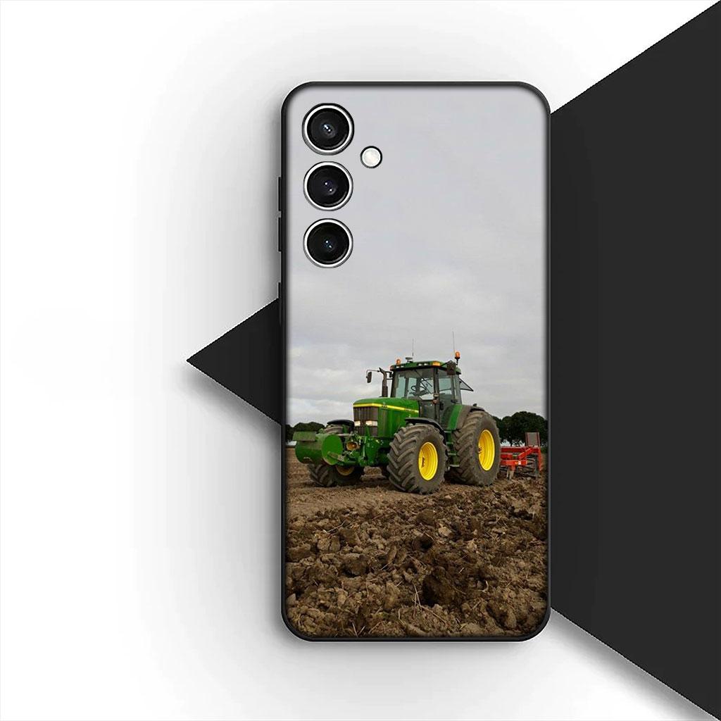 Farms Vehicles Tractors Silicone Phone Cover for Motorola Moto G86 G57 E14 E15 G14 G34 G35 G84 G24 A54 G15 Power E22 Soft Case