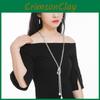 Stylish Minimalist Floral Long Necklace For Women Ideal For Autumn And Winter Wear