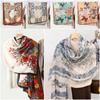 Sun-proof Silk Scarf Double Sides Large Scarves Elegant Sunscreen Shawl  Women