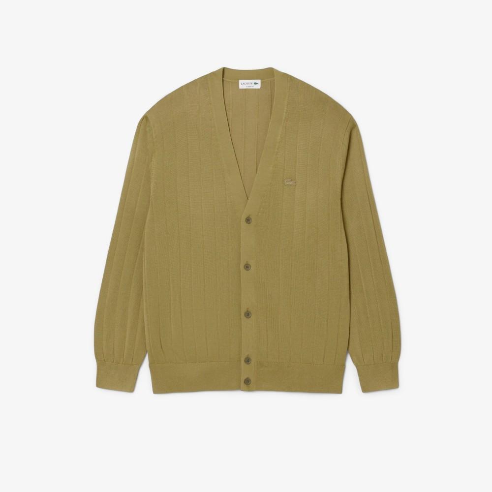 Lacoste Мужской хлопковый вязаный кардиган AH5338-55NE9F