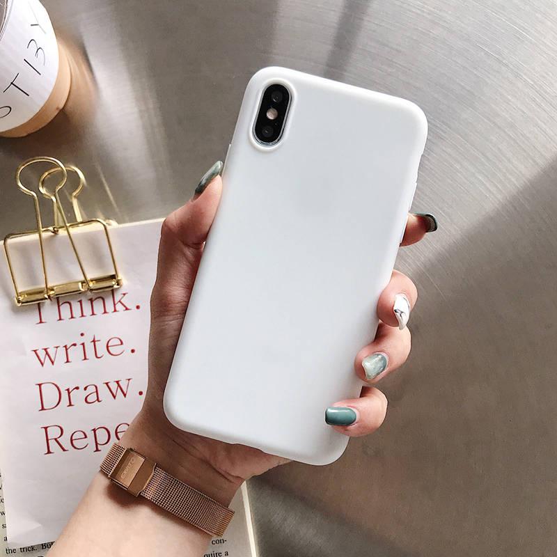 Чехол для телефона iPhone 11, простой однотонный чехол ярких цветов для iPhone 11Pro X XR XS Max 6 6s 7 8 Plus 5 5s SE SE 2020, новинка 2, 2 силиконовых мягких задних чехла из ТПУ