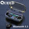 Bluetooth Ear Mechanical Number Shows TWS5.0 Double -ear Motion Wireless Headset