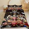 3pcs Anime One Piece Duvet Cover Luffy Cartoon Bedding Set Quilt Cover Twin King Size for Bedroom Decor Children Gifts