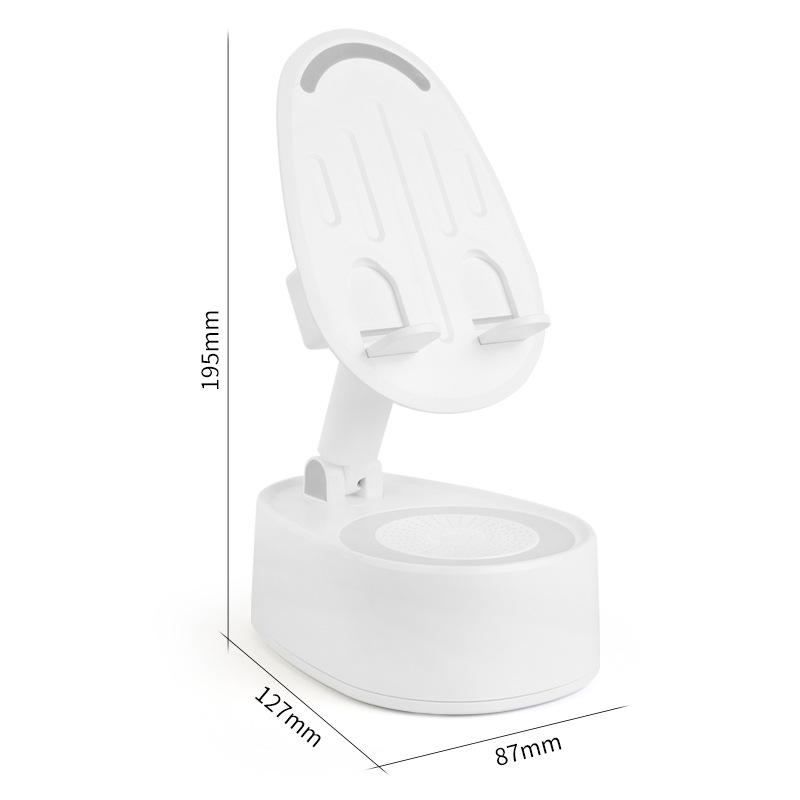 Держатель для мобильного телефона Динамик Bluetooth-динамик Режим индукции мобильного телефона Мини Портативный Объемный свет Стерео