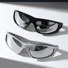 2PCS Square Frame Men's Sunglasses Combination Y2K Style Daily Street Summer Party Decoration Glasses Women