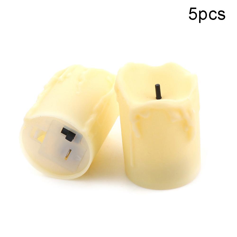 24 шт. светодиодная имитация свечи электронная беспламенная лампа украшение стола вечеринка ADM