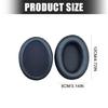 Gaming Cover Pair for Cloud 2 Headphones, Replacement Set with Fabric Inner Panel and Protein Leather Outer Layer for Call Use at Home