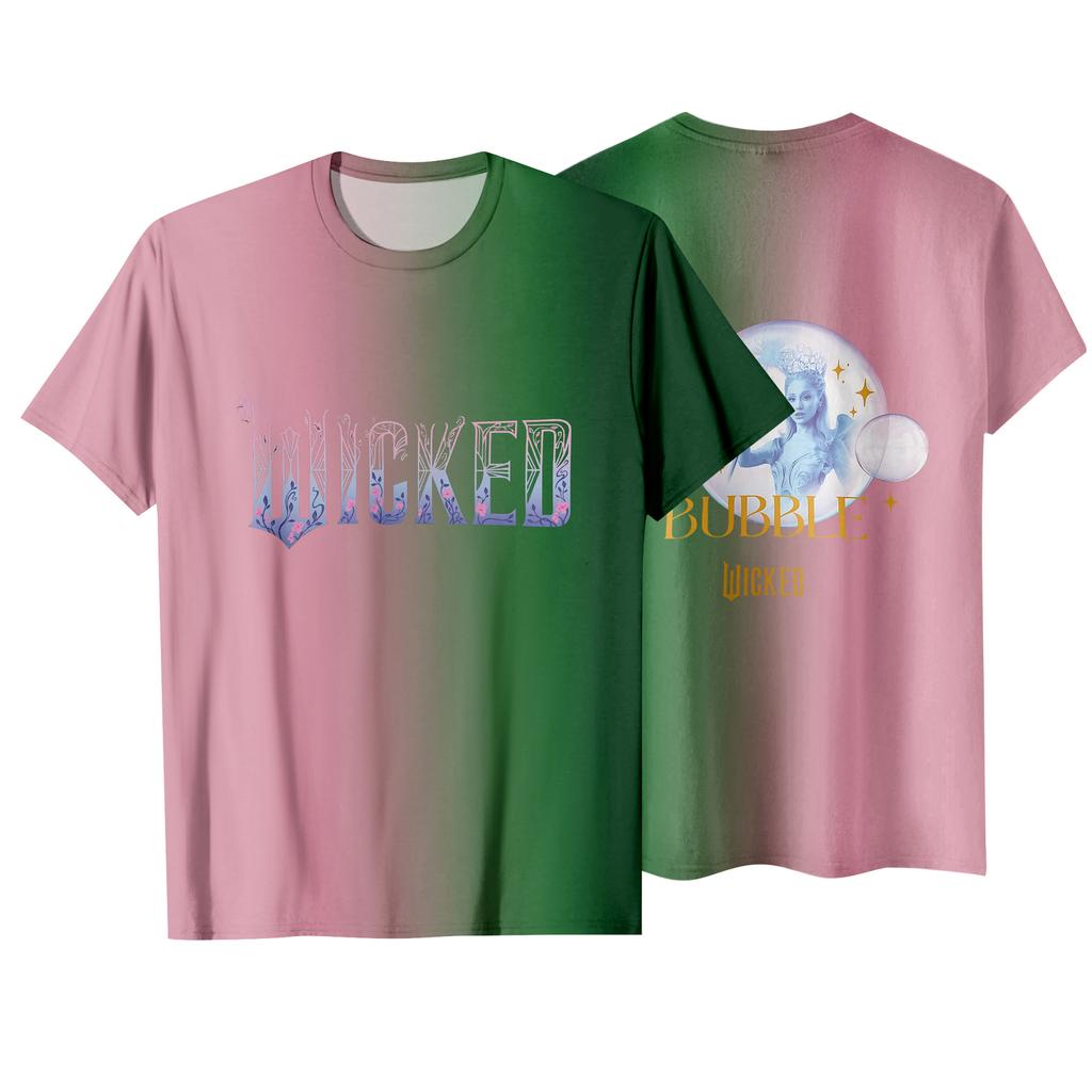 Модная рабочая одежда с коротким рукавом и круглым вырезом, принтованные топы для женщин, летние топы