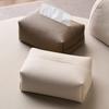 Artificial Leather Tissue Box - Modern Square Design, Perfect for Bathrooms, Durable Artificial Leather Box, Bathroom Decoration