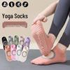 Women's Non-Slip Silicone Yoga & Pilates Socks - Breathable, Sweat-Absorbent, Backless Design