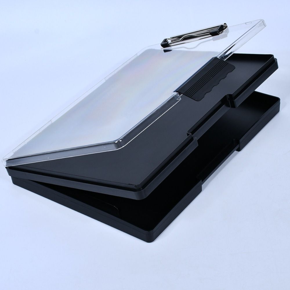Side Opening Writing Board Double-layer Clipboard Organizer Storage Clipboard  Office Accessories