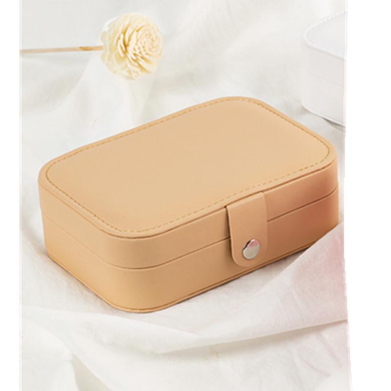 Jewelry box, jewelry organizer, multifunctional portable creative leather jewelry case, korean style accessories