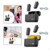 2Pcs Wireless Lavalier Microphone Double Noise Reduction for Vlog Interview