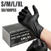 Thickened Disposable Black Gloves, Heavy - Duty for Auto Repair, Oil - Resistant, Mechanic Work Gloves, Protective Hand Gear