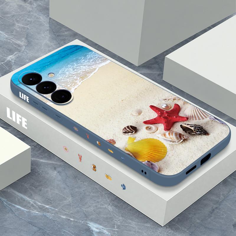 Чехол-коллаж «Летний аниме-сад» для Samsung Galaxy S26 S25 Ultra S24 S23 S22 S21 FE A54 A55 A16 A26 A36 A56 A17 A18 A37 A57 5G