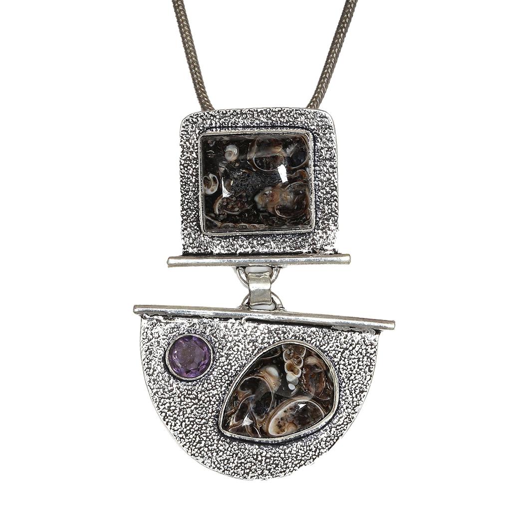 ПОДВЕС ИЗ МАССИВНОГО СЕРЕБРА С ЯШМОЙ ТУРТЕЛЛА ДЮЙМ Яшма Туртелла Серебро