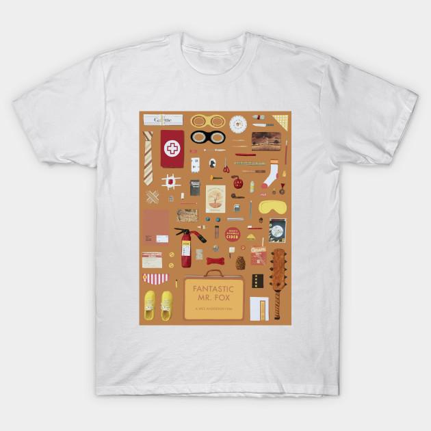 Asian Size Men Print T-shirt Fantastic Mr. Fox No-Cut Heat Transfer Print Cotton Tshirt