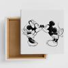Disney Mickey Mouse Art 57cm X Made In Stylish Interior Living Room Minnie Mouse Monochrome Fabric Panel, 57cm, Large, Japan, Poster, Decor, Decor,