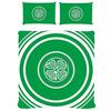 Celtic FC Официальный двуспальный комплект одеяла и наволочек, дизайн «Пульс»