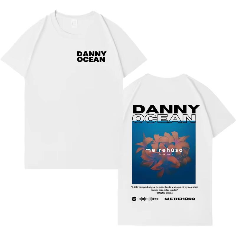Rapper Danny Ocean Popluar 2026 Spring summer Print Tshirt Unisexs Fashion Casual T Shrits Aesthetic Crewneck Short Sleeve Tees