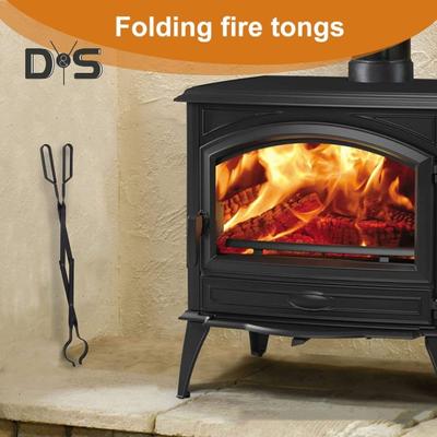26-дюймовые щипцы для камина, сверхмощный железный захват для бревен, пинцет для бревен, коготь для бревен с длинной ручкой, щипцы для дров, аксессуары для камина для внутреннего и наружного применения