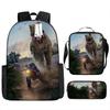 Jurassic Park European and American Retro Schoolbag First Grade~ Fourth Grade Bag Backpack