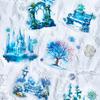 10 Pcs Ice and Snow World Stickers Pack Decorative Diary Album Scrapbooking Material Hand Made Junk Journal Supplies