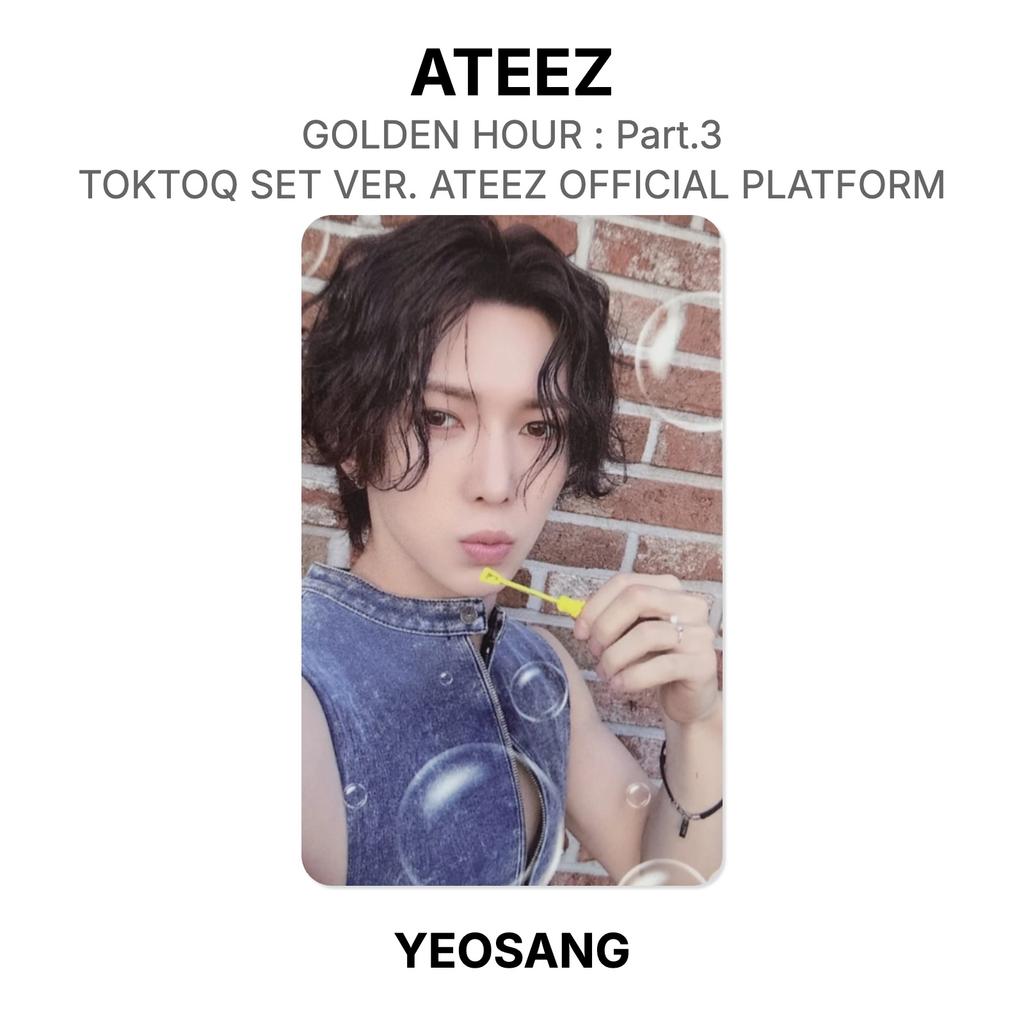 ATEEZ ЗОЛОТОЙ ЧАС : Часть 3 TOKTOQ SET VER. Официальная платформа ATEEZ Официальная фотокарточка