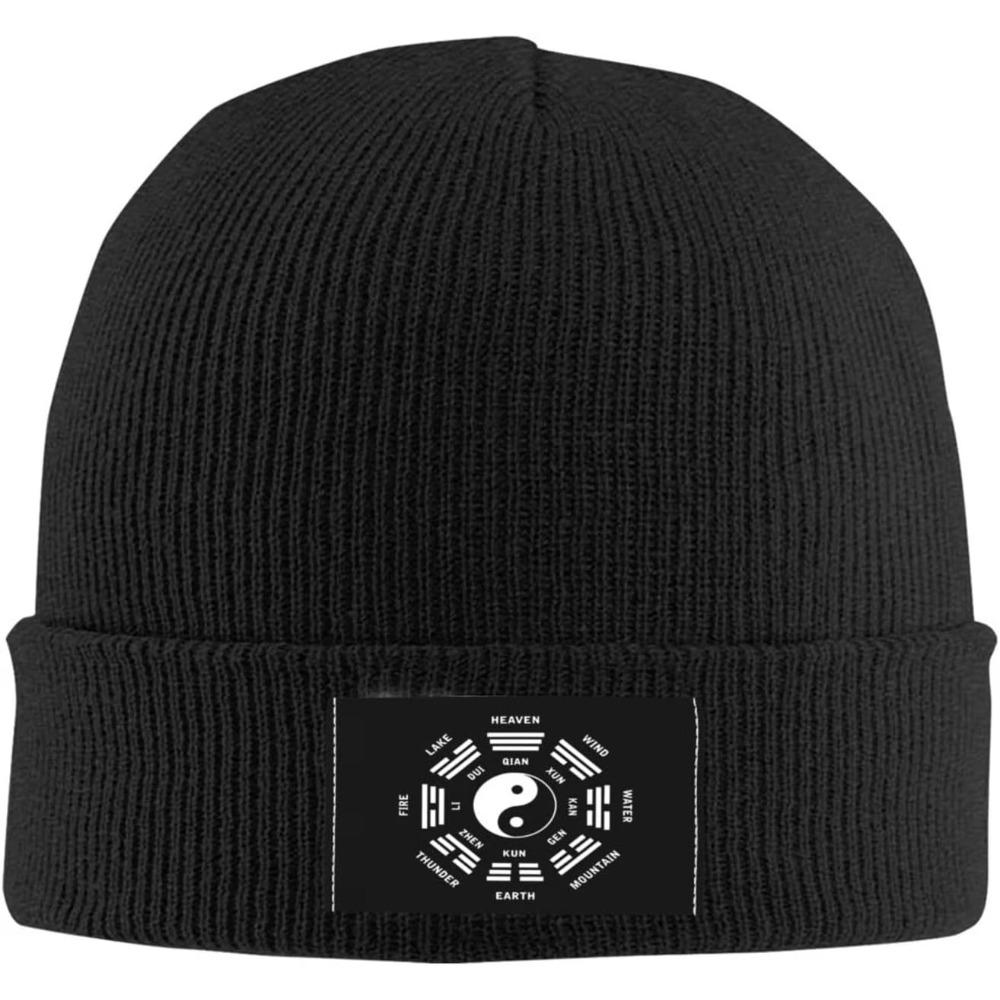 Tai Chi Yin Yang Zen Taoism Beanie Knit Women Unisex Winter Warm Cap